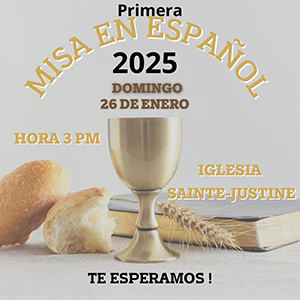 Messe en espagnol dimanche le 26 janvier